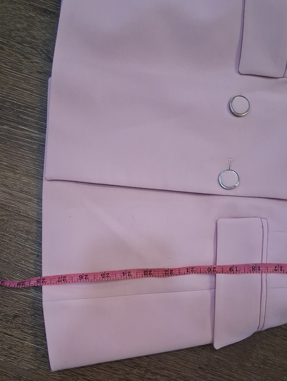 Zara Double Breasted Pink Blazer Size Small - Picture 7 of 8